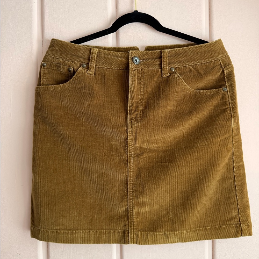 GAP Vintage Tan Cotton Corduroy Skirt sz8